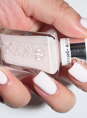 美国essie指甲油 扭扭瓶微光疗138 Pre-Show Jitters 粉白