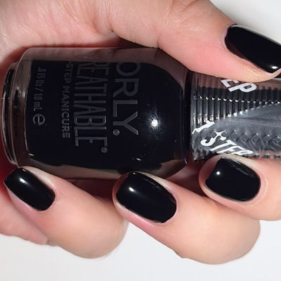 美国orly指甲油透气系列12free 纯黑色 2010005 MIND OVER MATTER