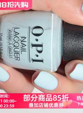 美国OPI指甲油M83 mexico city move-mint低饱和冰雾浅薄荷蓝绿色