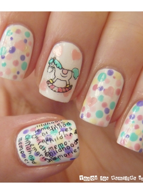 QA印花模板/钢板 绘图彩绘指甲印章图章 QA25-QA48 链接2