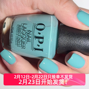 美国OPI指甲油 薄荷蓝绿色 L24 CLOSER THAN YOU MIGHT BELEM