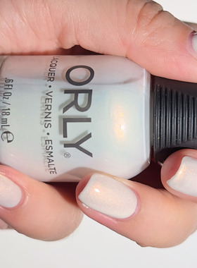 美国orly指甲油2024春季偏光细闪珍珠白2000318月光白色sea spray