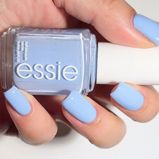 800 美国essie指甲油免烤防水天空蓝婴儿蓝 teeny 带闪 bikini