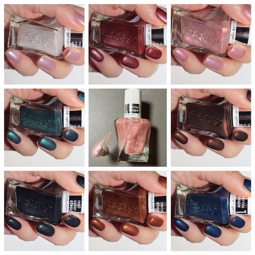 Essie 微光疗系列金属指甲油珠光偏光免照灯8free无需底油