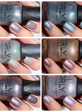 新品！美国ORLY指甲油12free 2022冬季FUTURISM系列 细闪偏光色