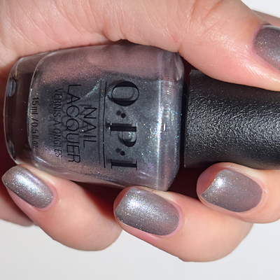 OPI指甲油2025圣诞限量 赛博朋克银色星辰 HRS01 OPI’m Frosted