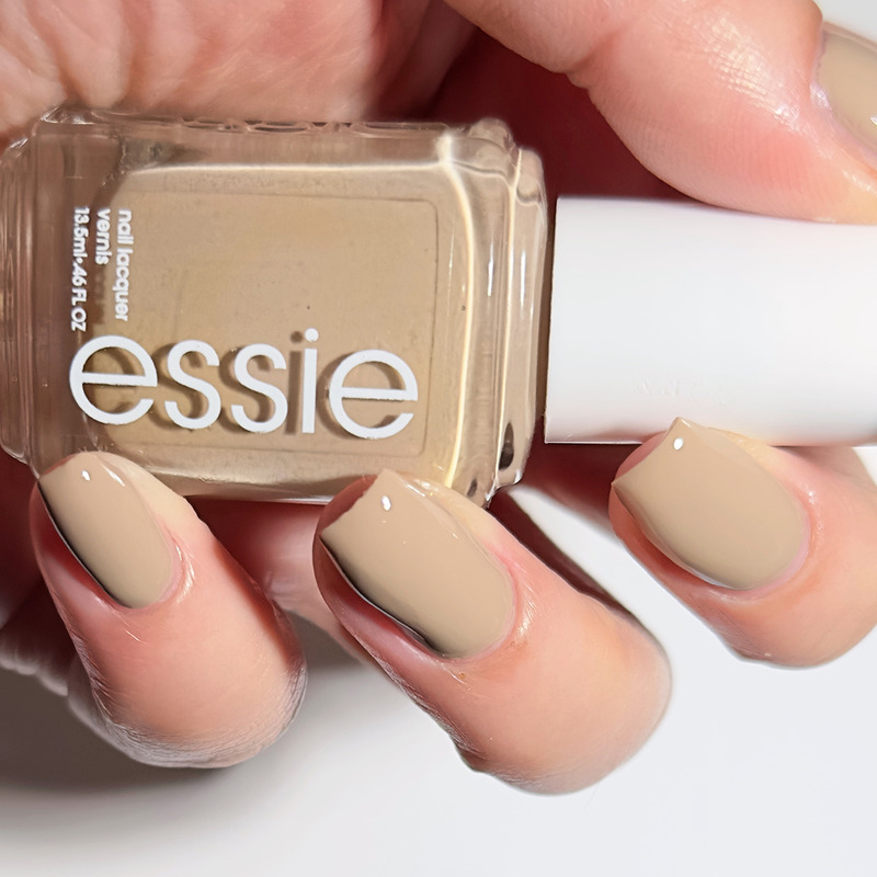 美国ESSIE指甲油2023年杏仁奶茶色hike it up裸褐色1756快干免烤