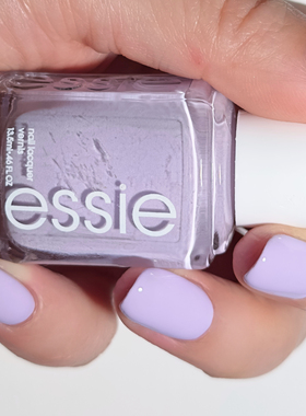 essie 经典指甲油1790primp & powder 低饱和度灰调香芋浅紫色