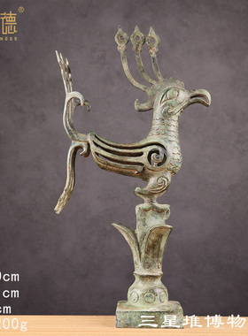 堆青铜器摆件青铜太阳神鸟博物馆文创纪念博物馆古玩定制收藏