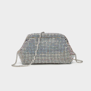 2024新款 满钻小包包女包链条斜挎迷你水桶包高级感百搭单肩手提包