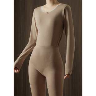 轻松一套过冬~无缝绵羊毛发热修身保暖套装女恒温保暖内衣jq1103