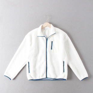 轻便保暖仿羊羔毛立领外套 双面一体情侣款 出老美单 69.9美金