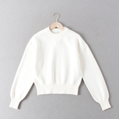 纯色基础百搭圆领套头短款 简约秋冬新款 针织毛衣 25欧元 法国单