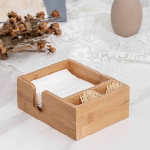竹纸巾盒多功能抽纸牙签盒纸巾收纳整理盒餐巾盒方形酒店餐馆家用