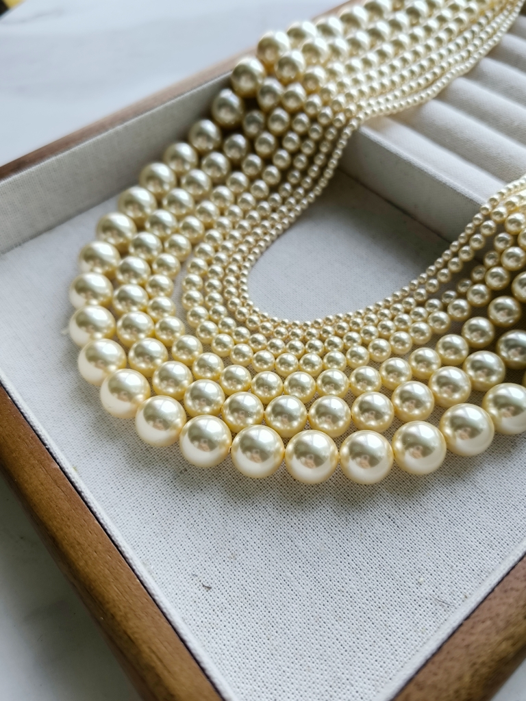 ISLA孤岛羽皇金施家珍珠项链3-12mm项链美产14k注金小众轻奢百搭