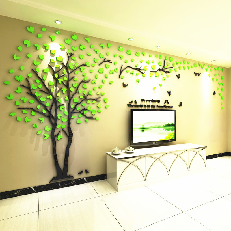 3d立体亚克力客厅卧室沙发墙贴画