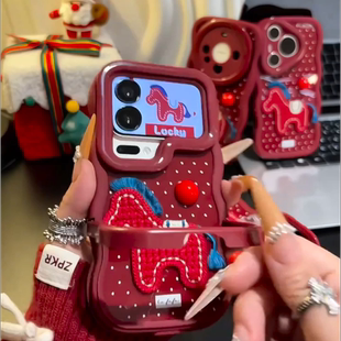 手机壳马上有钱小马双适用iPhone17 小米 16Pro苹果oppo华为vivo