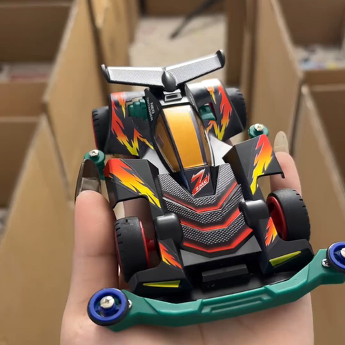 四驱四驱车合金版旋风冲锋拼装赛车模型青少年科教玩具