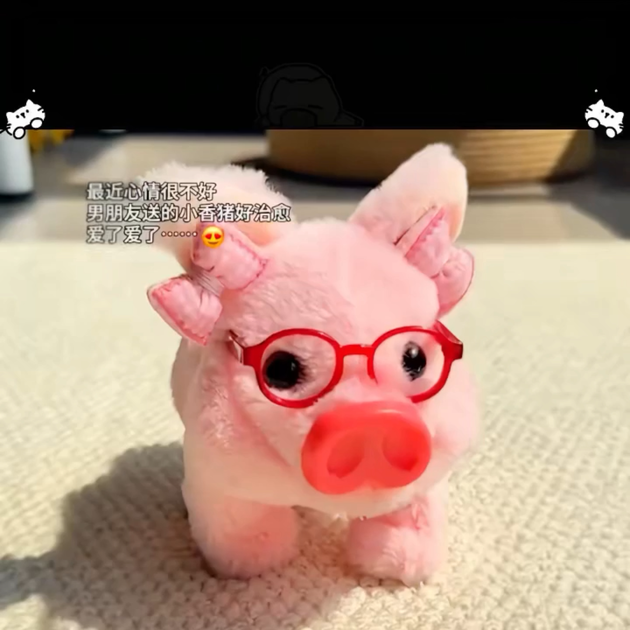 小猪玩偶会跑电动毛绒可爱仿真叫走路电子宠物儿童过家家玩具