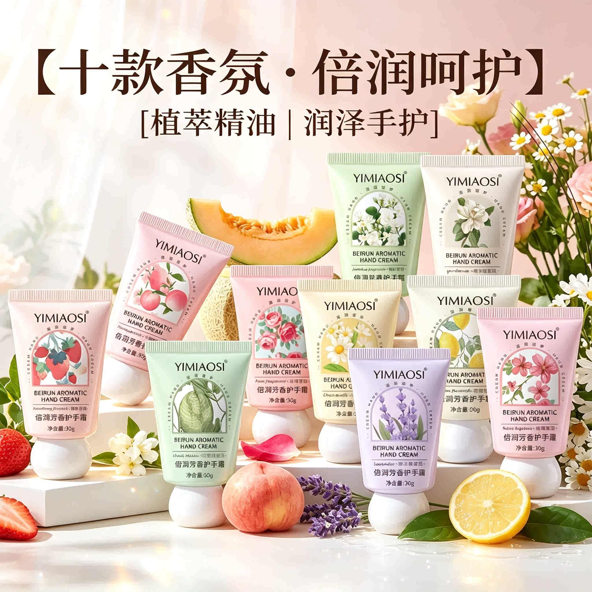 茉莉玫瑰花果香护手霜补水保湿