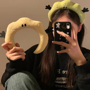 可爱搞怪毛绒发箍女款秋冬头箍发卡洗脸敷面膜洗漱专用束发带头饰