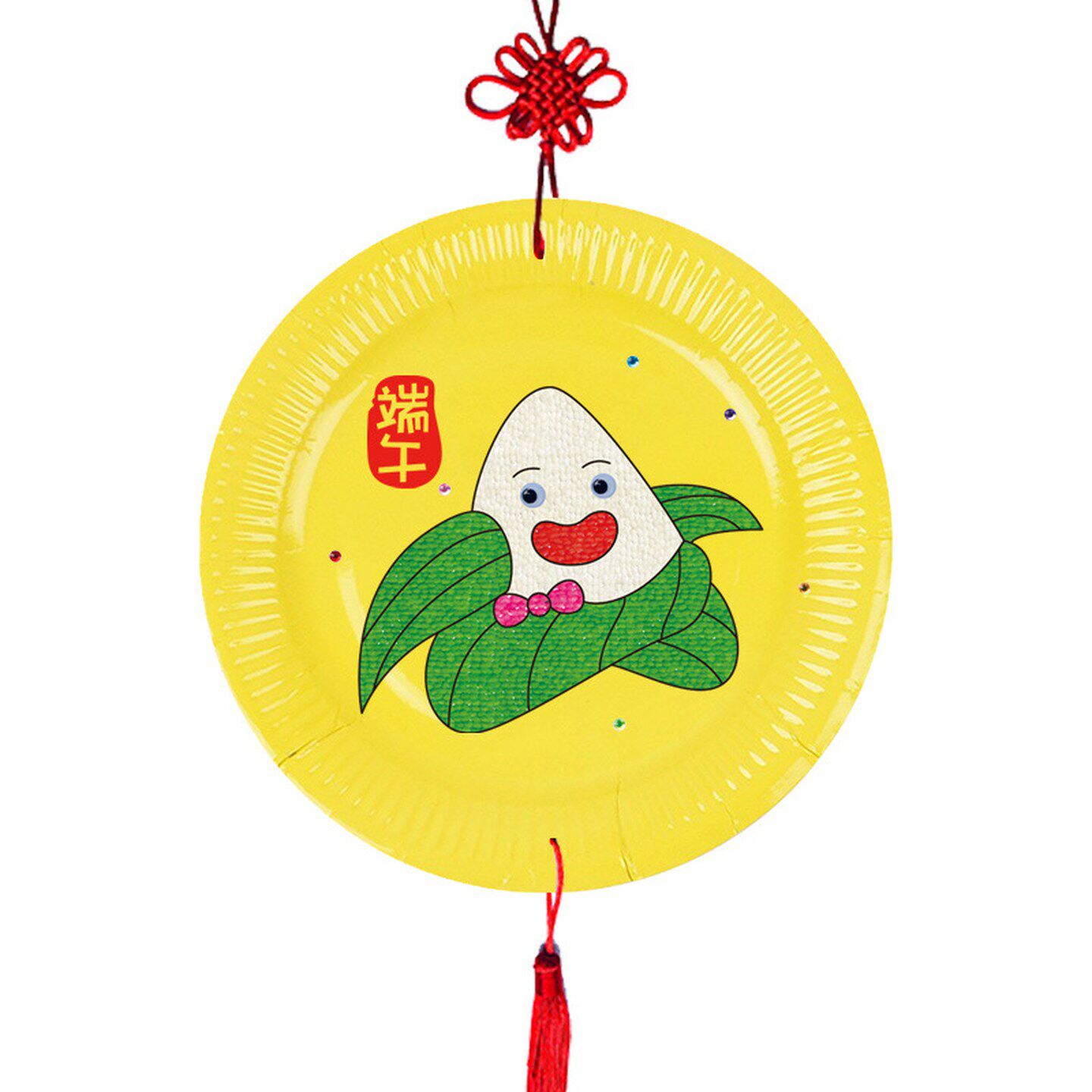 五月五端午竹匾五谷杂粮粘贴画传统纯手工diy材料包竹席亲子活动