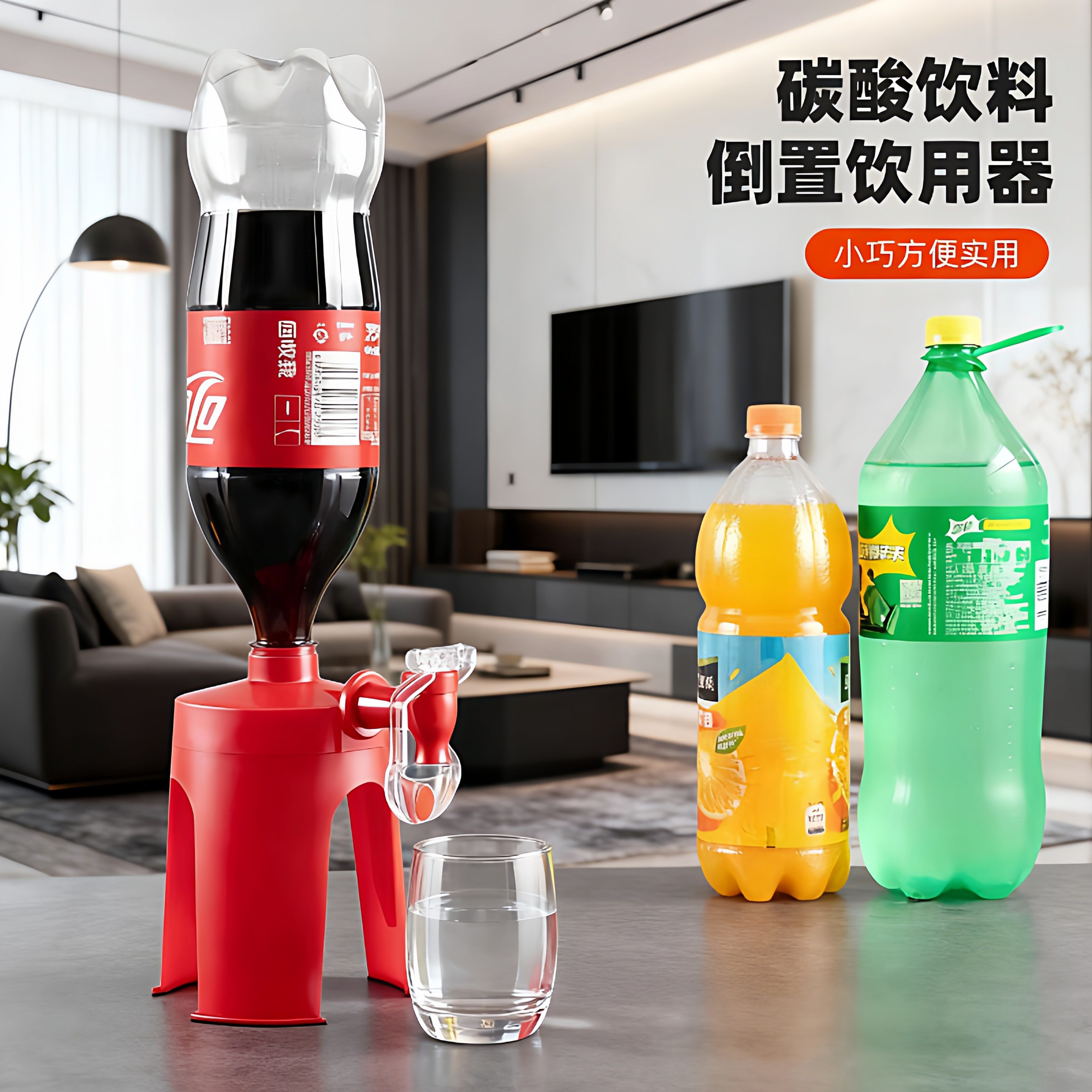 可乐倒置器碳酸饮料饮水泵雪碧汽水抽水器便捷创意家用小型饮水机