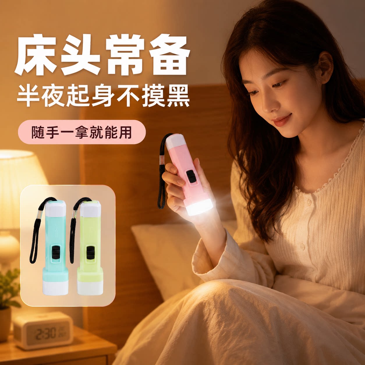 迷你便携挂件家用手电筒开学奖品
