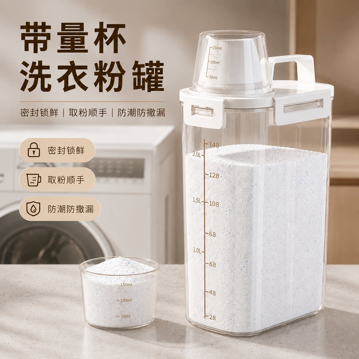 洗衣粉收纳盒子家用大容量