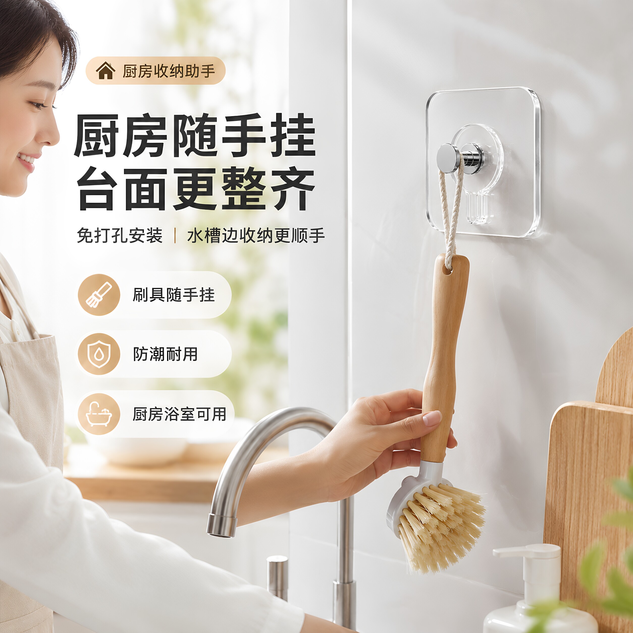 无痕钉免打孔强力粘胶挂钩贴墙相框挂架免钉螺丝粘钩墙壁壁挂贴钉