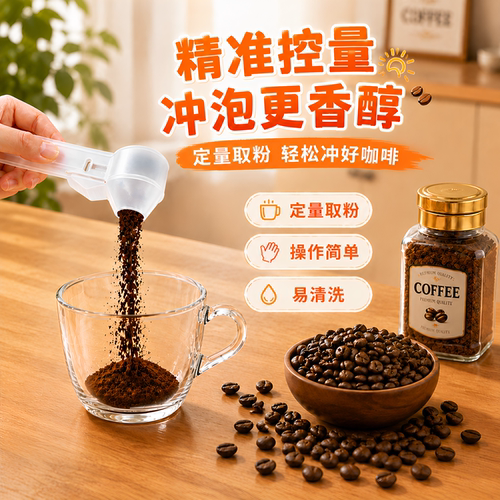 滑动量勺防漏多功能避免撒浪费