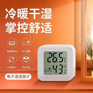 高精准电子室内温湿度计迷你婴儿房温度表壁挂式 干湿显示检测仪器