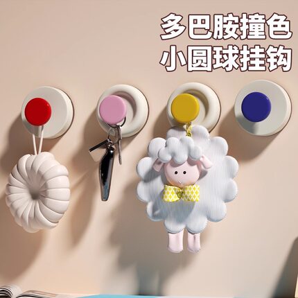 多巴胺吸盘挂钩浴室门后挂衣架卫生间挂毛巾厨房有效承重无痕粘贴