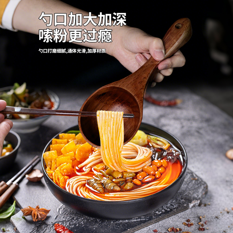 嗦粉喝汤勺家用长柄拉面勺粥勺