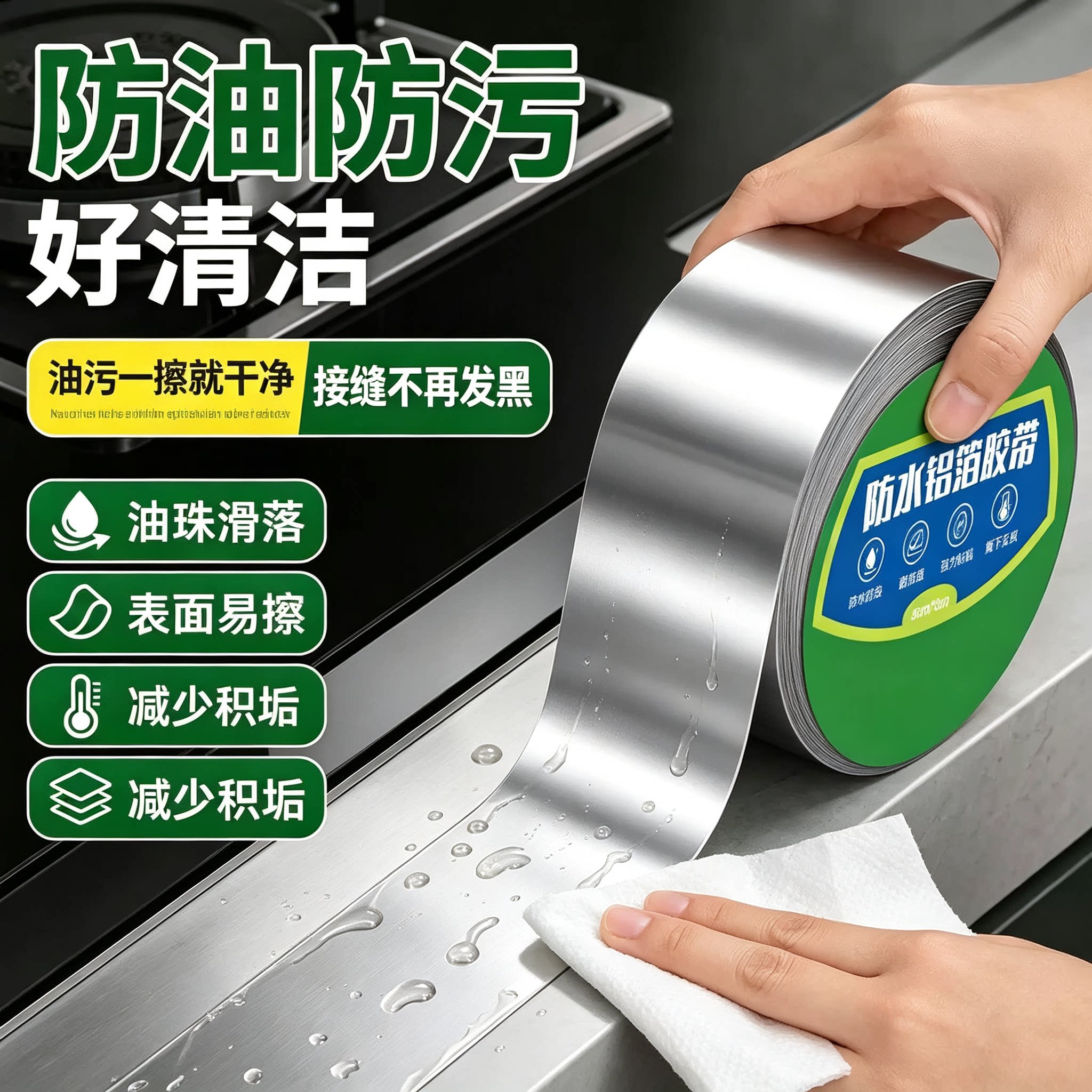 美缝贴厨房水槽防水贴
