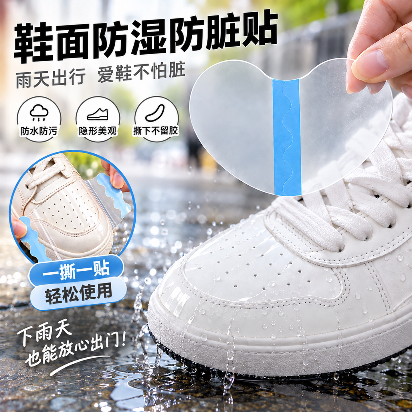 鞋面贴防湿防脏膜鞋头保护膜