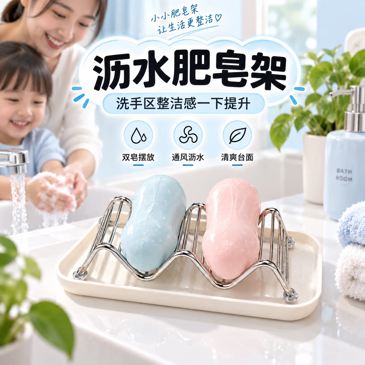 台面肥皂盒家用卫生间
