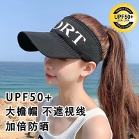 百搭潮人棒球鴨舌帽空頂帽子女