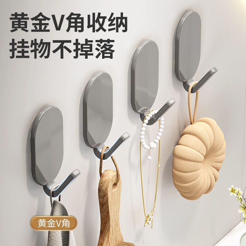 厨房粘钩不锈钢钩子挂钩强力粘胶
