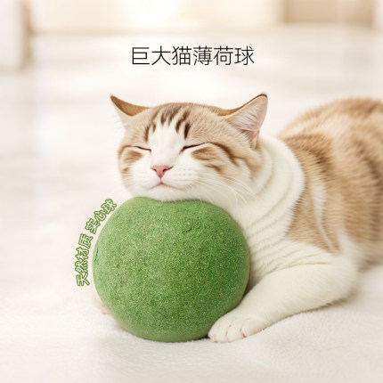 猫薄荷球超大猫玩具趣味工具磨牙猫草球逗猫棒猫咪用品木天蓼