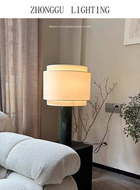 意大利Simone& Marcel设计师客厅卧室复古高级书房大理石台灯别墅