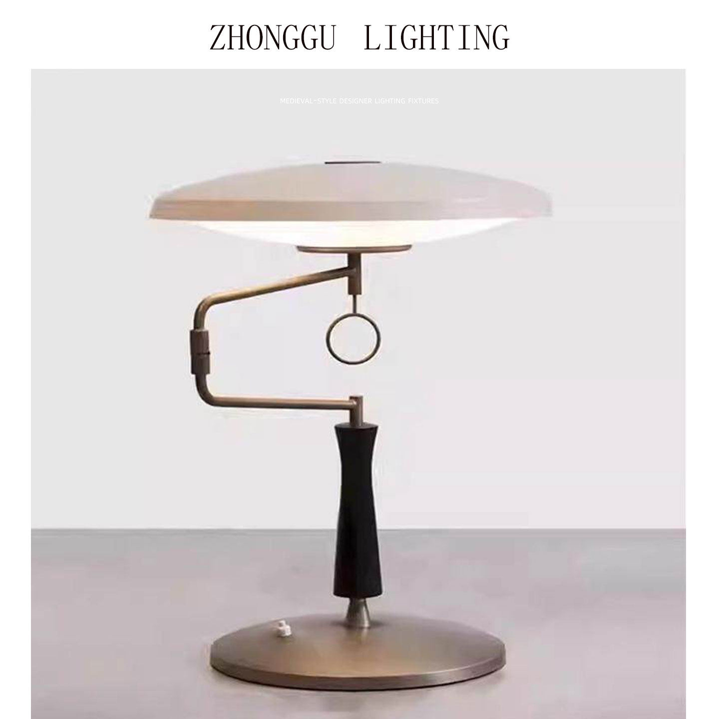 美式复古地中海床头灯家用卧室书房台灯装饰灯具轻奢创意