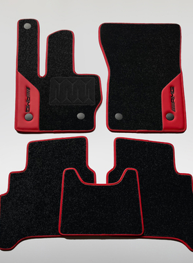 适用于奔驰G级G63g500专用内饰g350d改装g55 g400地毯550平面脚垫