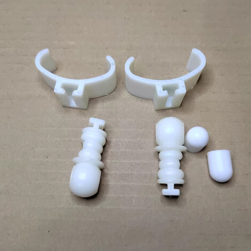 暖气片毛巾架配件卡扣免打孔散热器50 60 70管晾衣架卡子白色夹子