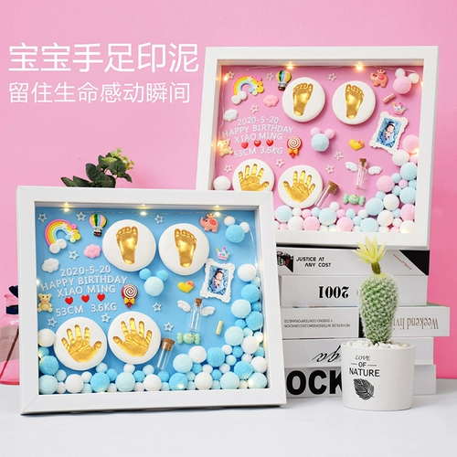 Детские отпечатки рук и ног, детская памятная чернильная подушечка, сувенир для новорожденных, подарок на день рождения