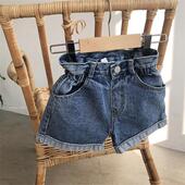 洋气清新百搭女童牛仔短裤 2020夏装 爆款 儿童韩范儿时尚 韩版 童装