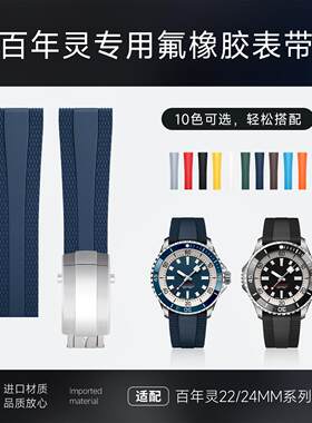 新超级海洋黄狼黑鸟氟橡胶手表带