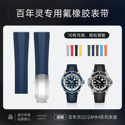 新超级海洋黄狼黑鸟氟橡胶手表带