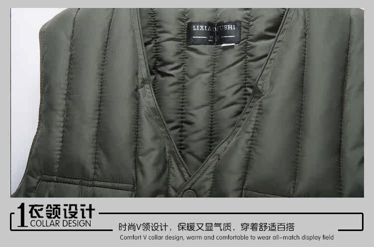 Débardeur homme Cotton vest pour hiver - Ref 1585239 Image 3