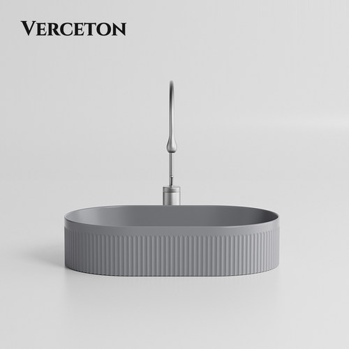 彩色高级水泥灰台上盆洗手盆单盆